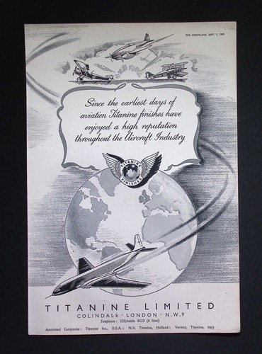 Original 1950 advert titanine - 1950,