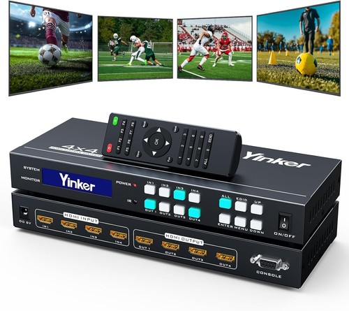 Yinker hdmi matrix switch - 4k,