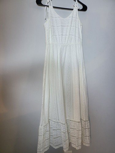 White lace maxi - white,