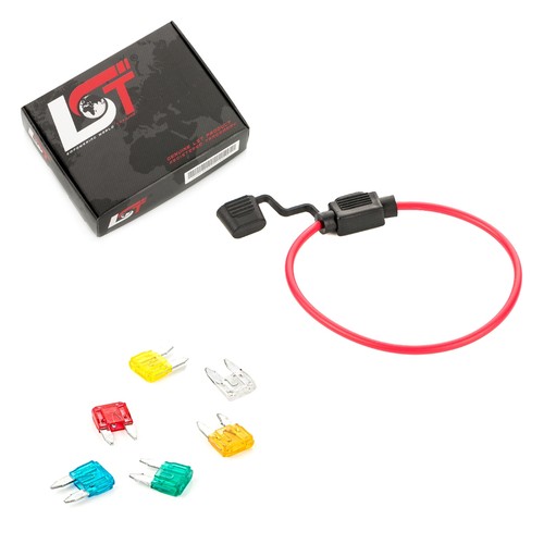 Fuse holder with - holder, blade