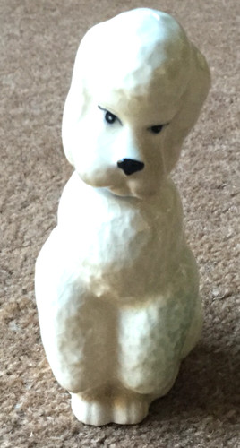 Dog poodle figurine - dog,