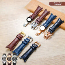 Genuine Leather Watch Band Strap 25mm for Patek Philippe Nautilus 5711 5712G