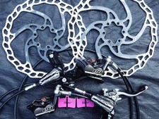 ✅Hope Tech 3 E4 Brakes Brakeset +  Rotors  ✅ EXCELLENT ✅Black  v4 m4 shimano xtr