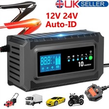 10A Car Battery Charger 12V 24V Smart Automatic Trickle Charger Maintainer Tool