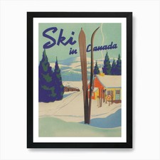 Ski In Canada Vintage Ski