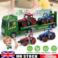 Large Flatbed Tractor Truck
