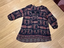 M&S Indigo Blouse Size 18