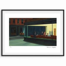 Edward Hopper Signed - Nighthawks - limited edition- Certificate. 