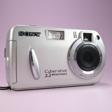 Sony Digital Camera Cybershot DSC-P32 3.2MP Silver Tested