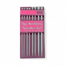 8 Pcs Knitting Needles Set Lightweight & Comfortable for Beginners & Experts