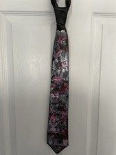 Hand Painted Tie With Abstract