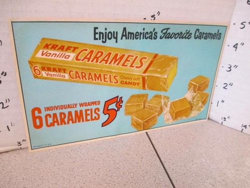 Kraft caramel candy bar 1958 - kraft,