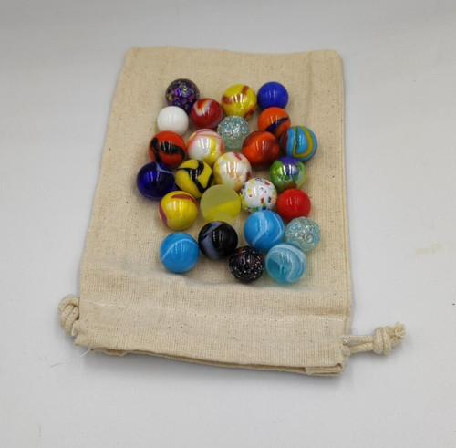 Round glass marbles cotton - marbles, in