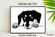 BEAUCERON DOG PET A4 PICTURE