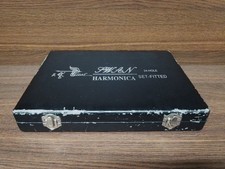 Six Swan 24 Hole Harmonicas In Case 