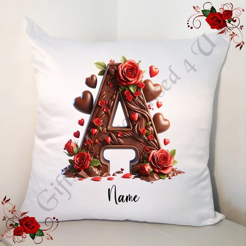Personalised white cushion - personalised,