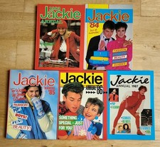 5x Vintage Jackie Annuals 80s retro 1983/1984/85/86/87 Girls HB Books VGC