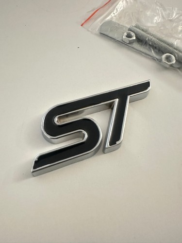 Ford badge black chrome - ford, st