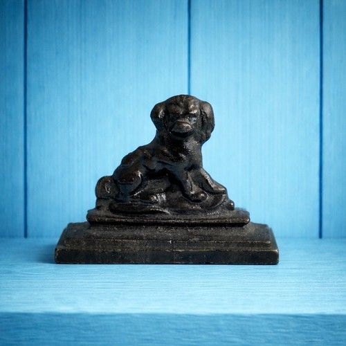 19th century miniature - 19th, spaniel