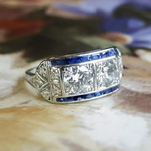 Art deco vintage - deco, 2.86ct