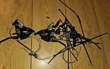 Shimano ST-EF50 8 X 3 Speed Shifter And Brake Levers And Cables And V Brakes 