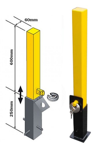 Removeable security post - removeable,