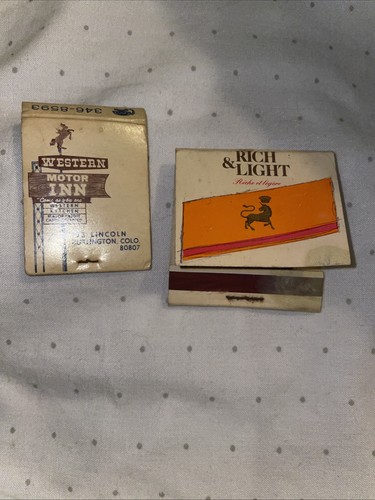 Two vintage matchbooks covers - two,