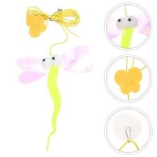 Adjustable Hanging Cat Toy Cartoon Insect's Shaped Toy Cat Teasing Plaything