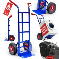 Folding Sack Barrow Hand Truck Trolley Lightweight Heavy Duty Pneumatic Tyres