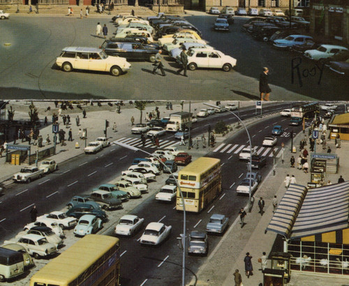 1206 postcard car vintage - postcard,