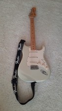 Fender Stratocaster.  Mexican  . ( Silver ) Upgraded.