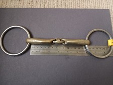 Sprenger Novocontact Loose Ring Snaffle. Sensogan With Stainless Rings. 5 3/4"