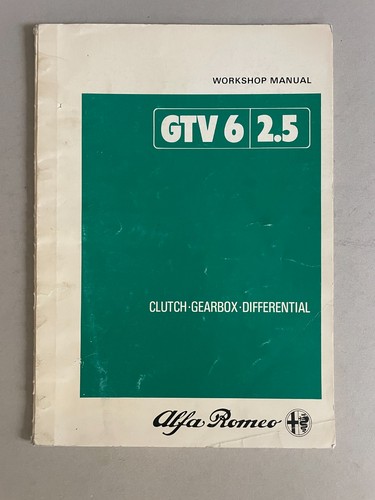 Alfa romeo gtv 5 workshop - romeo,