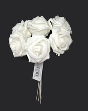 6 Stem Artificial Foam Roses -