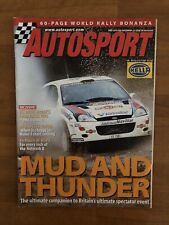 AUTOSPORT SUPPLEMENT/GUIDE NETWORK Q RALLY GB 2000 BURNS, MCRAE, SUBARU, FORD