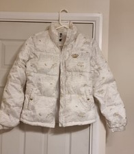 Adidas Repect Me Missy Elliot White Puffer Jacket Size 8