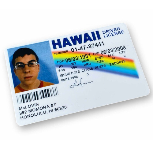 Mclovin superbad plastic - mclovin,