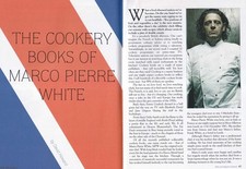 THE COOKERY BOOKS OF MARCO PIERRE WHITE. THIS IS AN ORIGINAL ARTICLE SEPARATED F