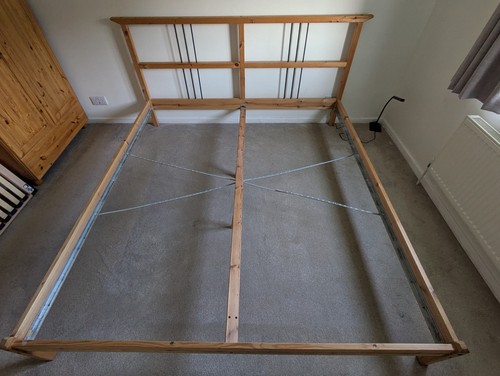 Wooden bed frame eu - wooden,