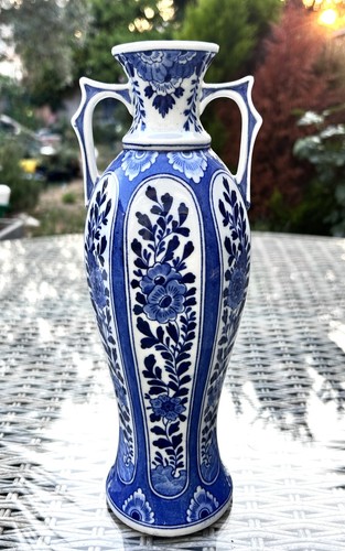 Delft style twin handled blue - delft, twin-handled