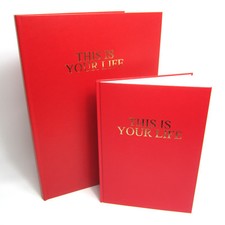*SECONDS* This is Your Life, Gold Embossed Memory Album, Scrapbook, Photos