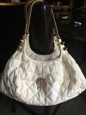 Faith Connexion Large Leather Quilted Hobo Handbag