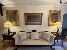 Art Deco Sofa 3 Seater Curved