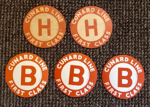 Vintage cunard line baggage - vintage,