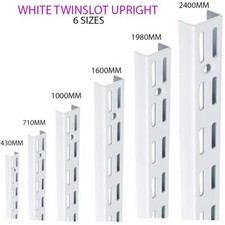 Twin Slot Shelving WHITE