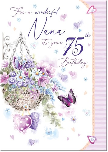Doodlecards nana 75th - nana,