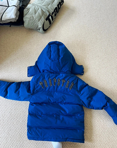 Trapstar boys blue hooded - trapstar,