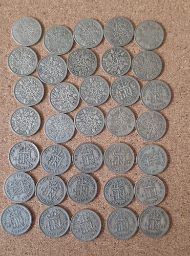 35x pre 1947 british silver - 35x,