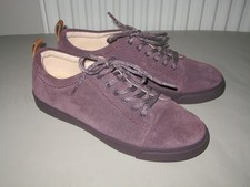 CLARKS COLLECTION SOFT CUSHION MULBERRY SUEDE TRAINER STYLE SHOES SIZE 5.5