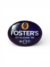 Fosters beer oval pump - fosters, badge